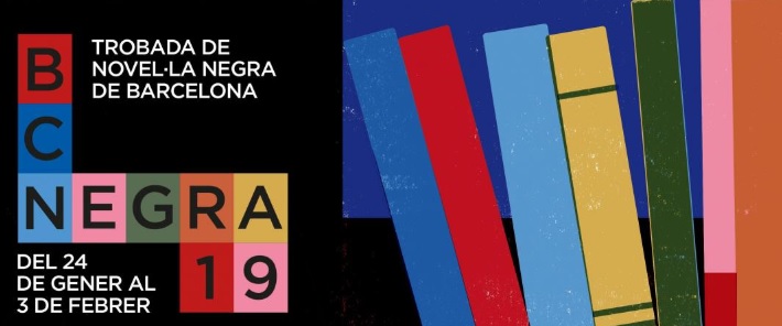 Some of the artwork for the 2019 BCNEgra crime novel festival (courtesy of Barcelona City Council, art by Sonia Pulido)